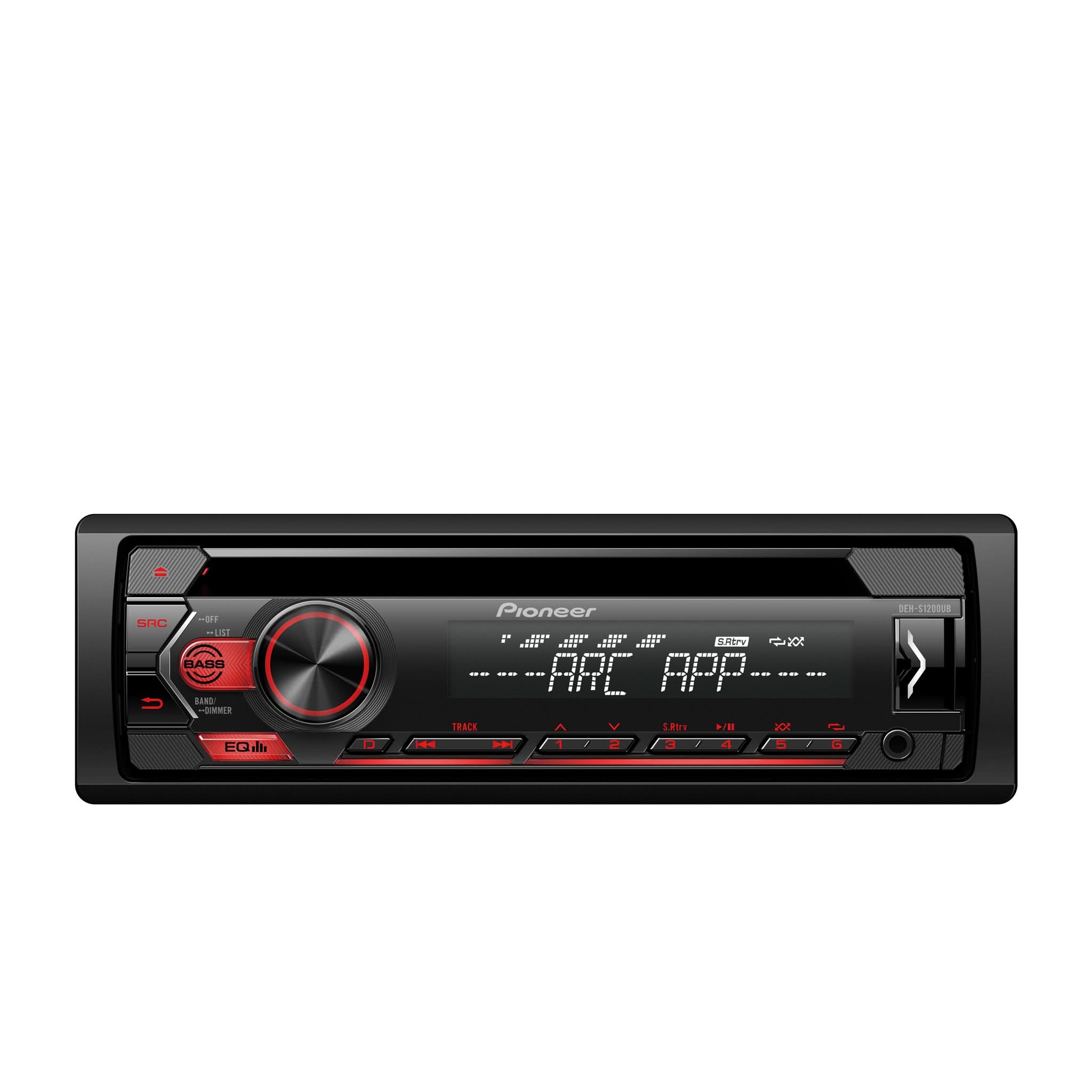 Pioneer DEH-S1200UB Single-DIN CD Receiver with USB & Aux Input