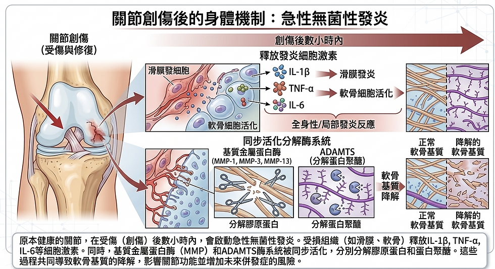 關節受傷後的身體機制  | 本診所整理