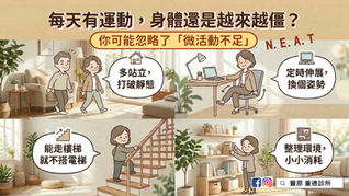 【每天有運動，身體還是越來越僵？】你可能忽略了「微活動不足」：久坐時代的肌肉問題