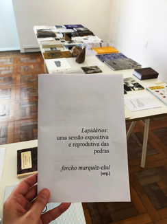 Foto: Lapidários: Sessão I  - Espaço de montagem.