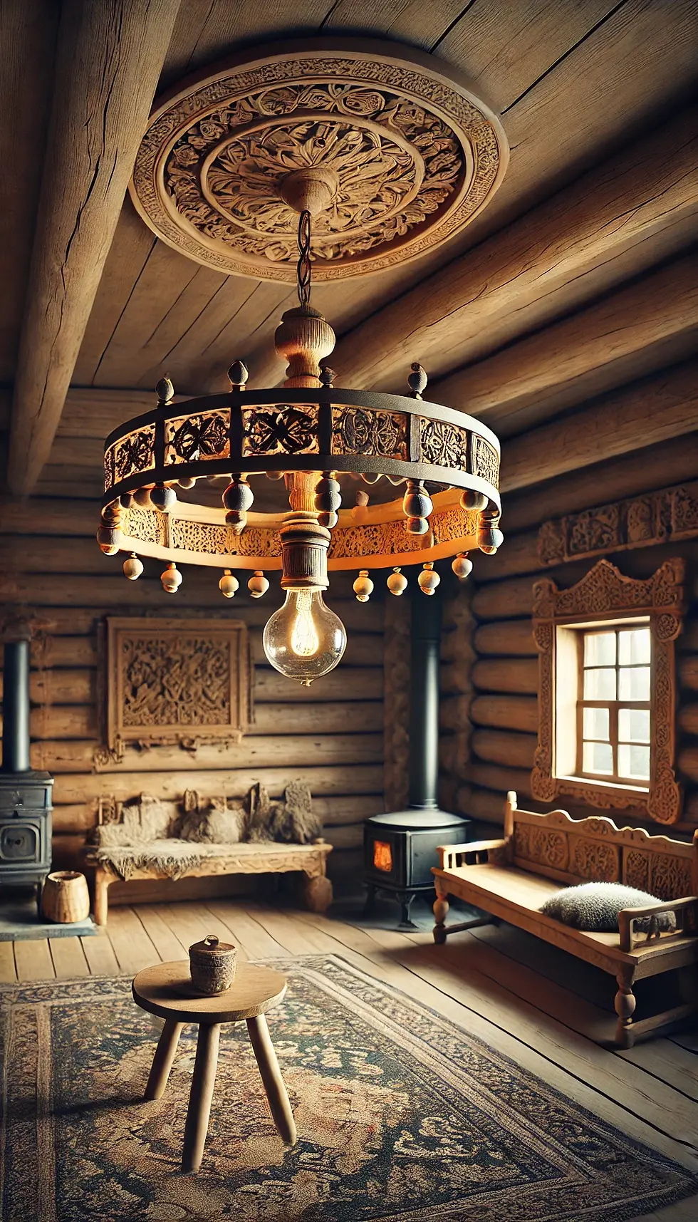 Russian Izba Lighting