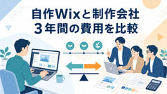 自作Wixと制作会社依頼は3年間でいくら違う?運用費まで含めて比較