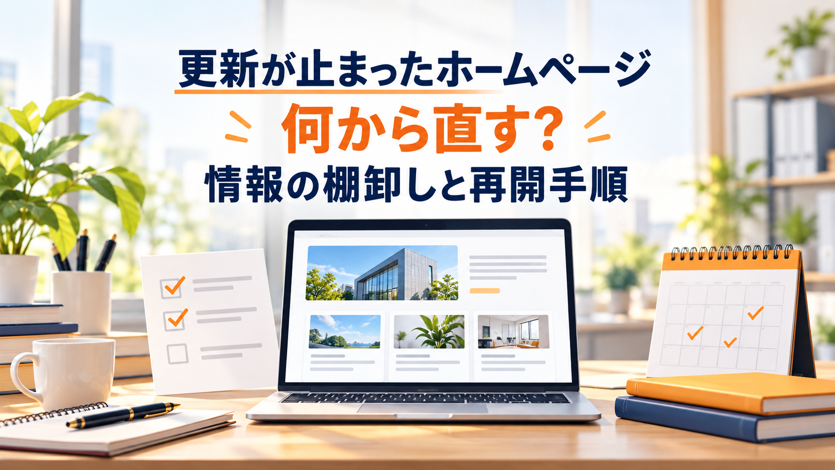 更新が止まったホームページの情報を棚卸しして再開する手順
