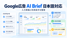 Google広告 AI Brief 日本語対応 入力情報と利用条件