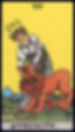 The Strength Tarot card from the Rider-Waite-Smith deck. A woman in white with an infinity sign above her head holds open a lion's jaws.