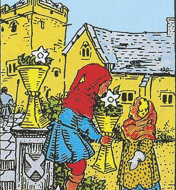 The Six of Cups: Today's Tea and Tarot Blog