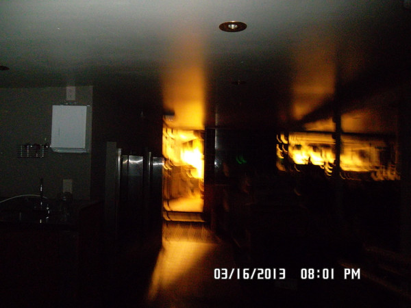 Ghostly fire at the Sherman