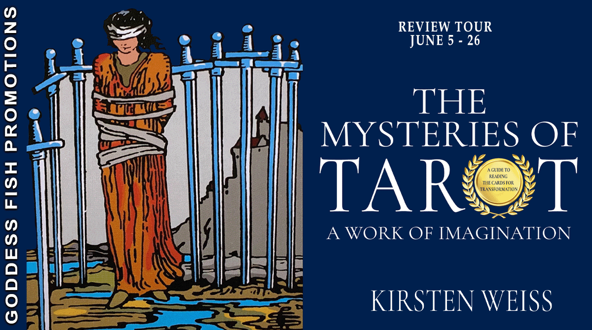 Book cover image with text: Review Tour, The Mysteries of Tarot, Kirsten Weiss