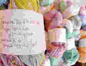 Madeja hilo de algodón teñido speckles colores pasteles felix felicis