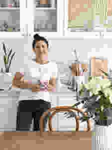Vicky López My Fun Time macramé deco boho cocina blanca