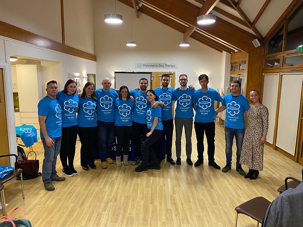 Sophie attends St Clare Hospice London Marathon information evening