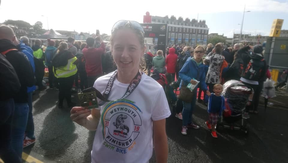 Kay Foy, Weymouth 70.3 Half Ironman finisher