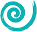 Logo vert en forme de spirale 