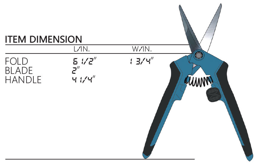 Thumbnail: Lightweight pruner Titanium coated straight blade