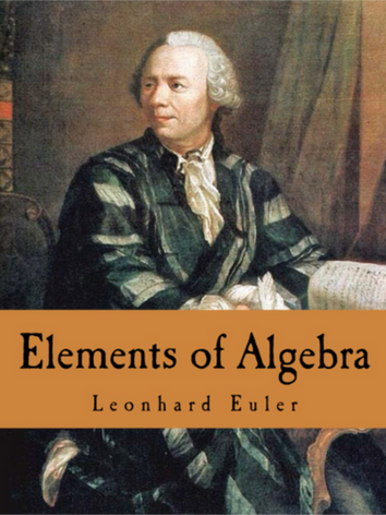 Book cover with an image of Leonhard Euler
