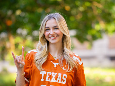 Kellie's Senior Portrait at UT Austin