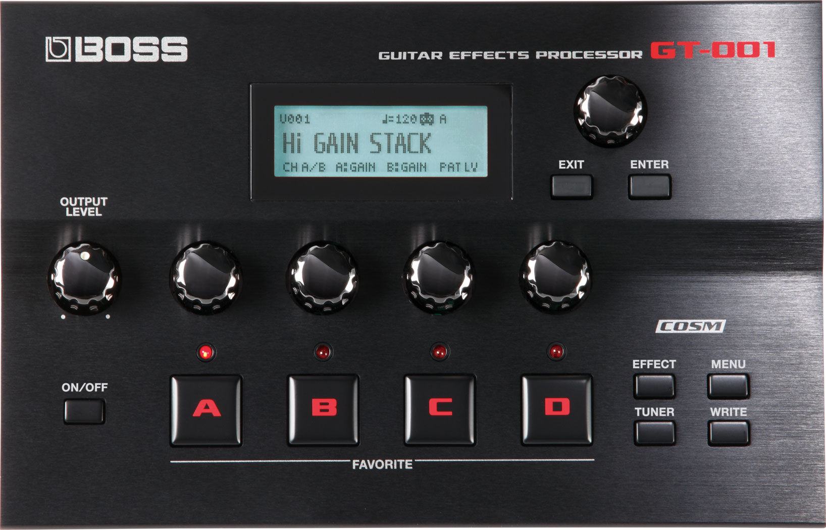 BOSS GT001 TABLETOP GUITAR EFFECTS PROCESSOR