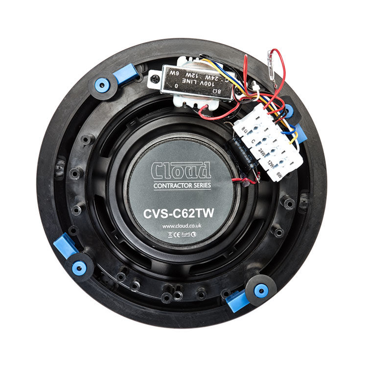 Thumbnail: CLOUD CVS-C62TW 6½" Coaxial, 8Ω/<24W 100v Ceiling Speaker