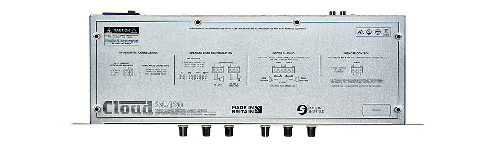 Thumbnail: CLOUD 24-120  2 Zone Integrated Mixer Amplifier