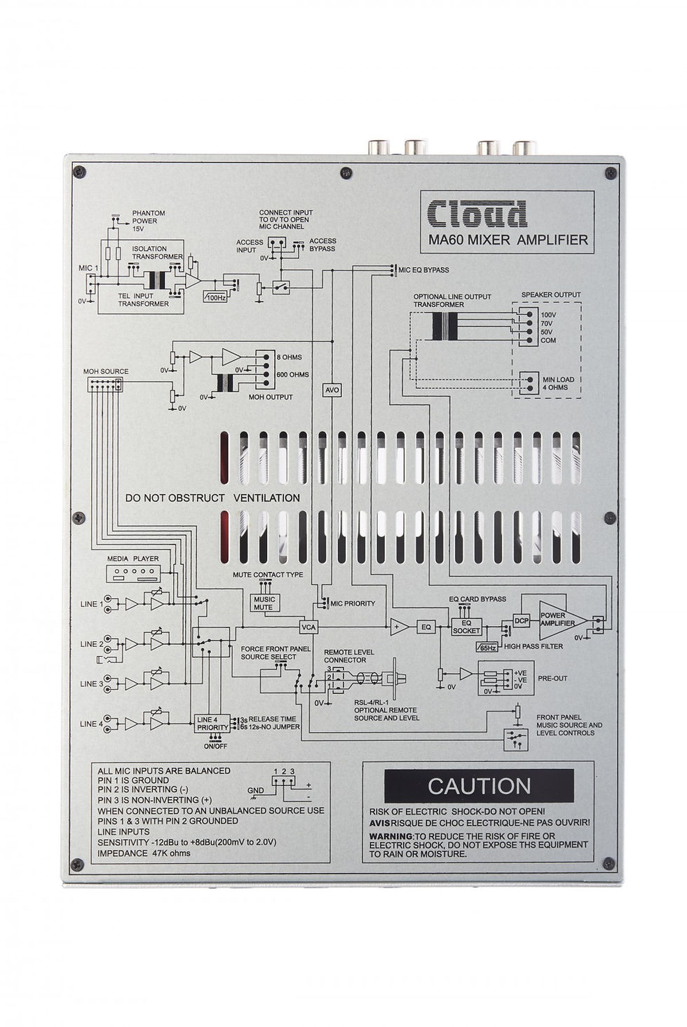 Thumbnail: CLOUD MA60 Mixer Amplifier