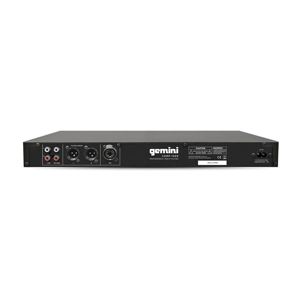 Thumbnail: GEMINI CDMP-1500 19-INCH PROFESSIONAL 1U RACKMOUNT SINGLE CDMP3USB PLAYER