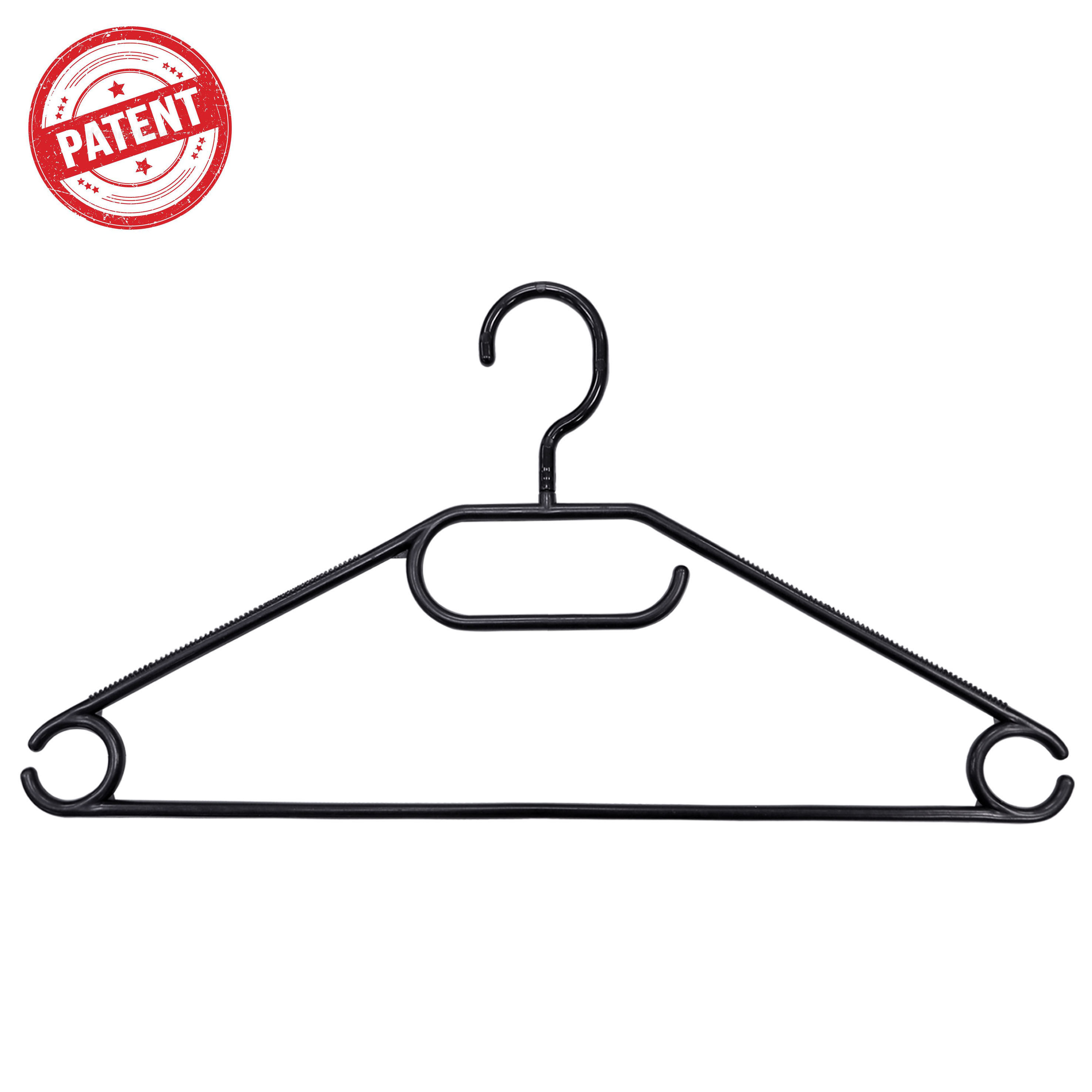 922846-Knight 20pk SwivelPremium Hangers(Black)