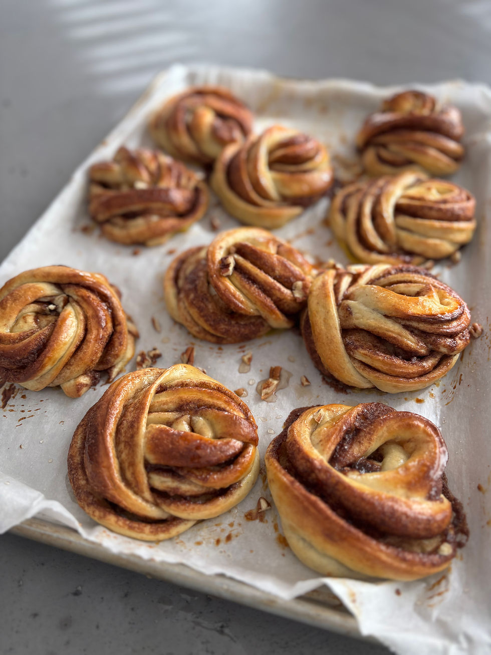 Kanelbullar à la cardamome au levain
