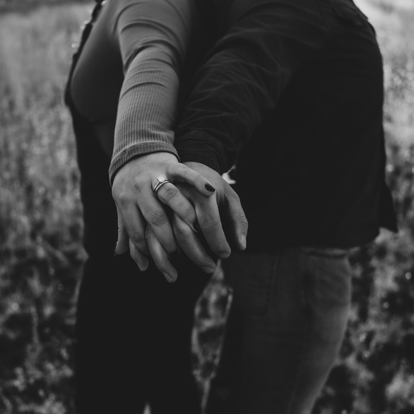 moody flagstaff forest engagement photographer