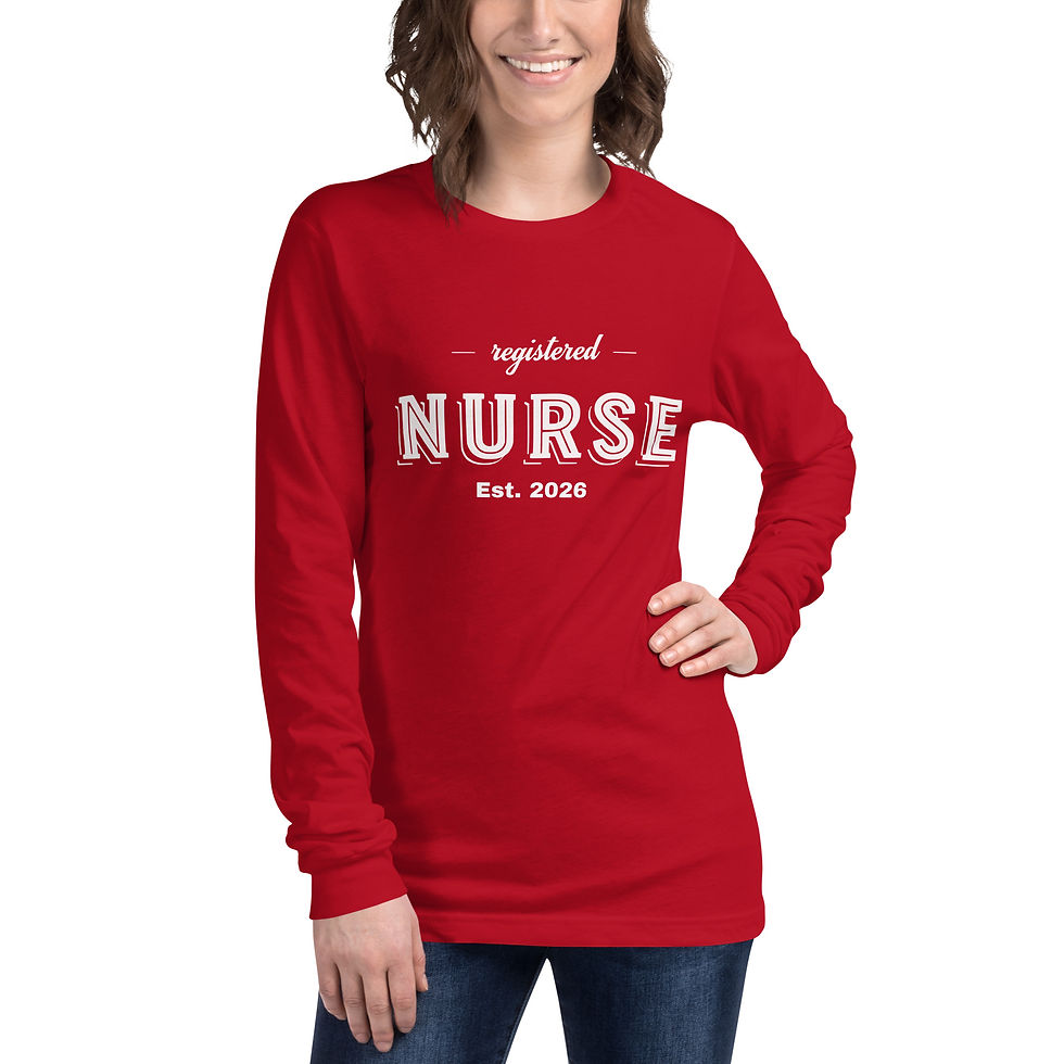 Thumbnail: Registered Nurse est 2026 Unisex Long Sleeve Tee