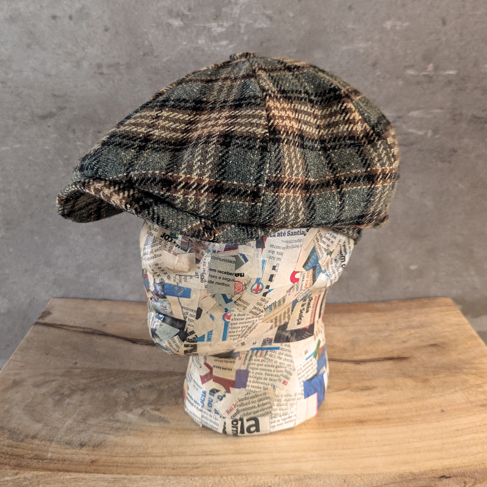 Newsboy Cap Tartan Green (Winter)