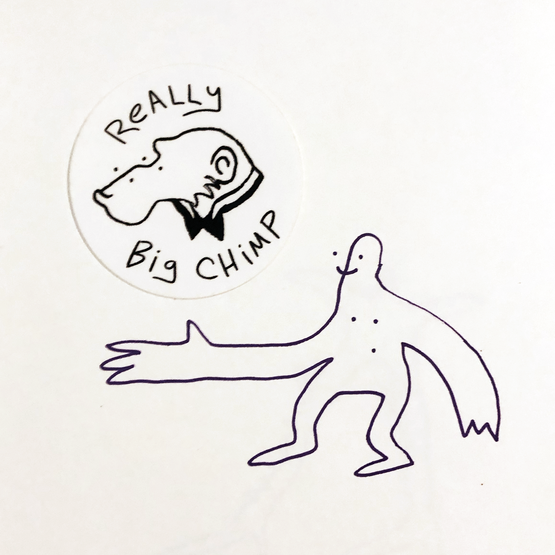 Really Big Chimp Sticker