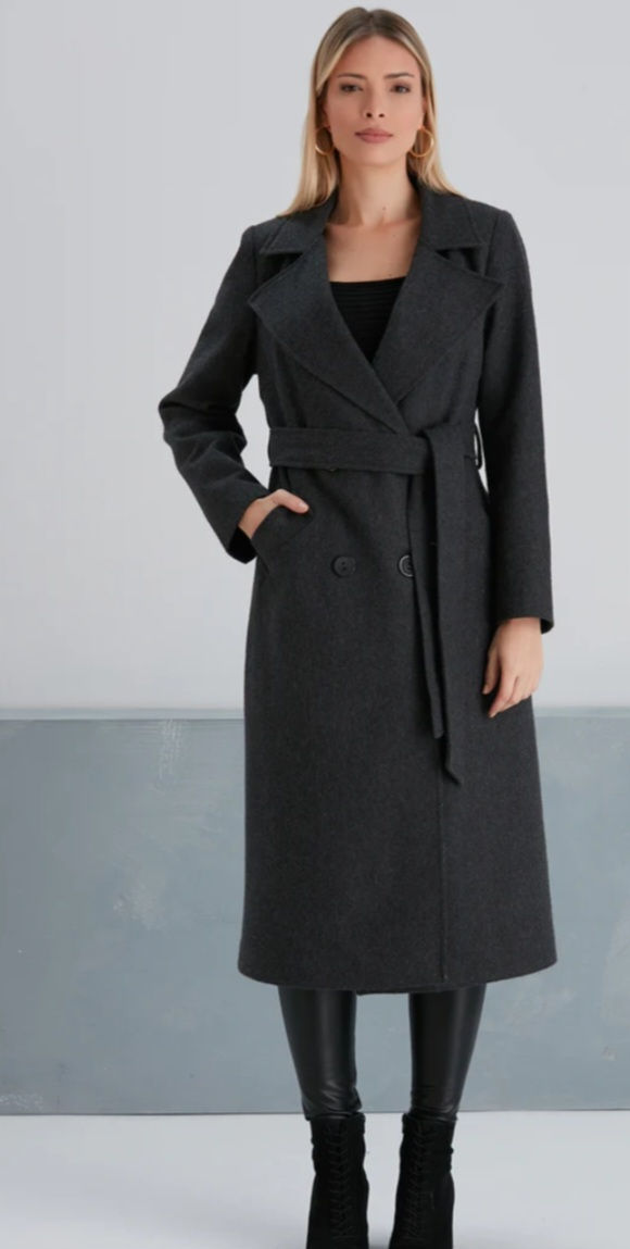Double Breast Midi Coat