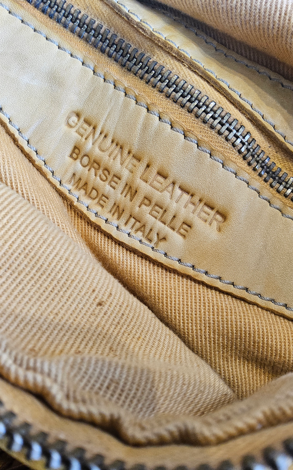 Thumbnail: Italian Textured Weave Leather Mini Tote – Mustard