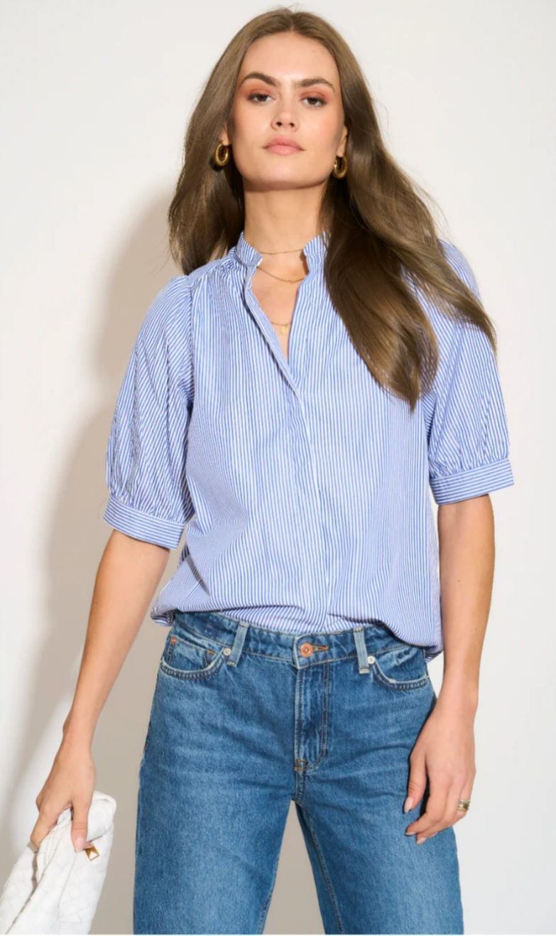 Half Sleeve Stripe Shirt