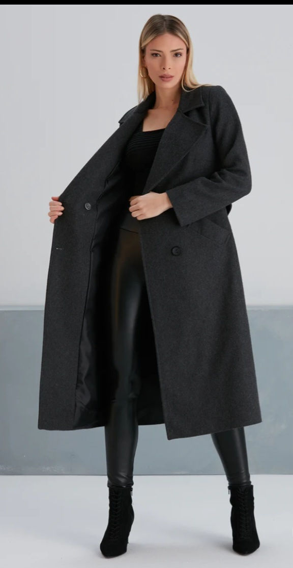 Double Breast Midi Coat