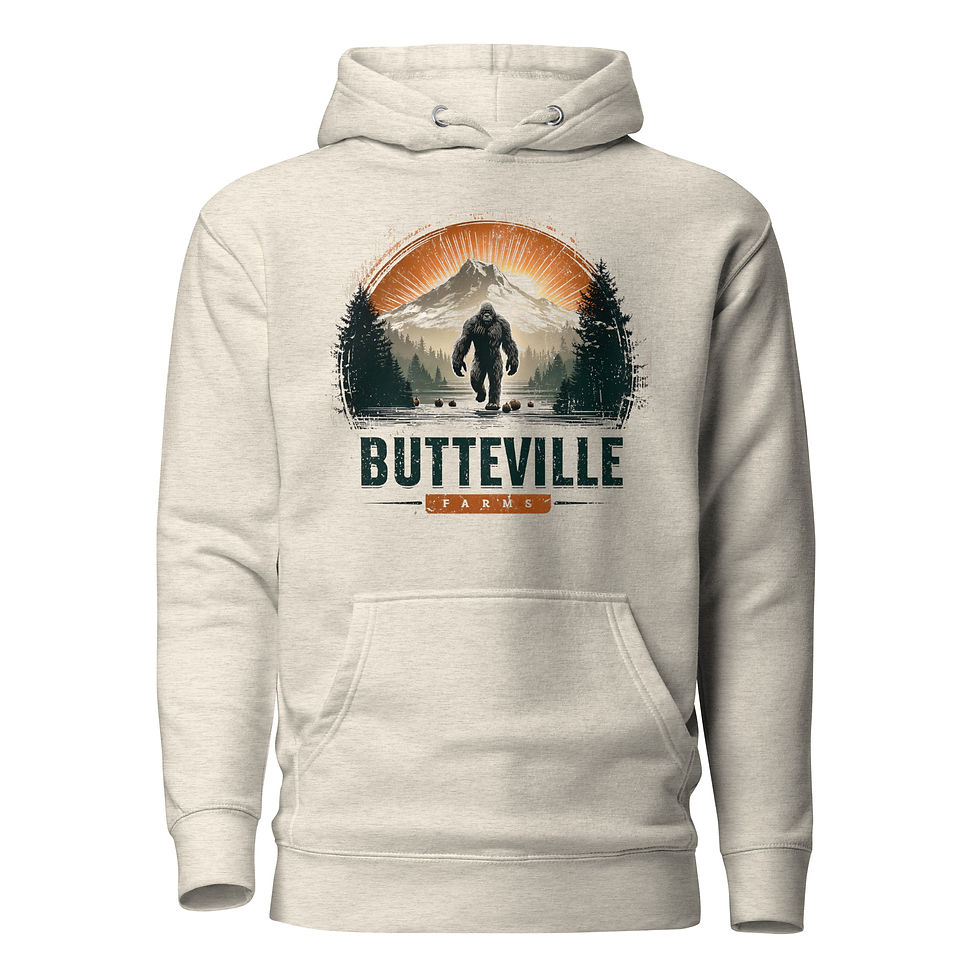 Thumbnail: Butte Mountain Sunrise - Unisex Hoodie