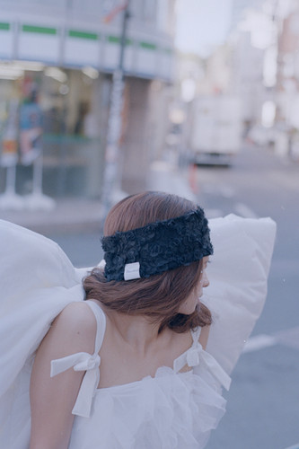 ヘアアクセサリー POESIEDAME : 25SS / ROSE VEIL HEAD BAND (2COLORS) ROSE VEIL HEAD BAND IN BLACK | POESIEDAME