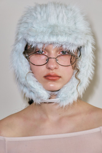 POESIE DAME☆FLUFFY EARFLAP HAT FLUFFY EARFLAP HAT IN MINT | POESIEDAME