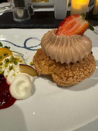 Desserts at the cruise