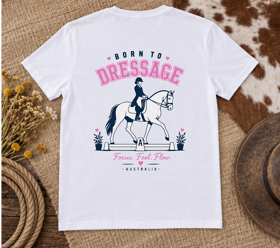 Thumbnail: Born to Dressage – Equestrian Horse Riding T-Shirt