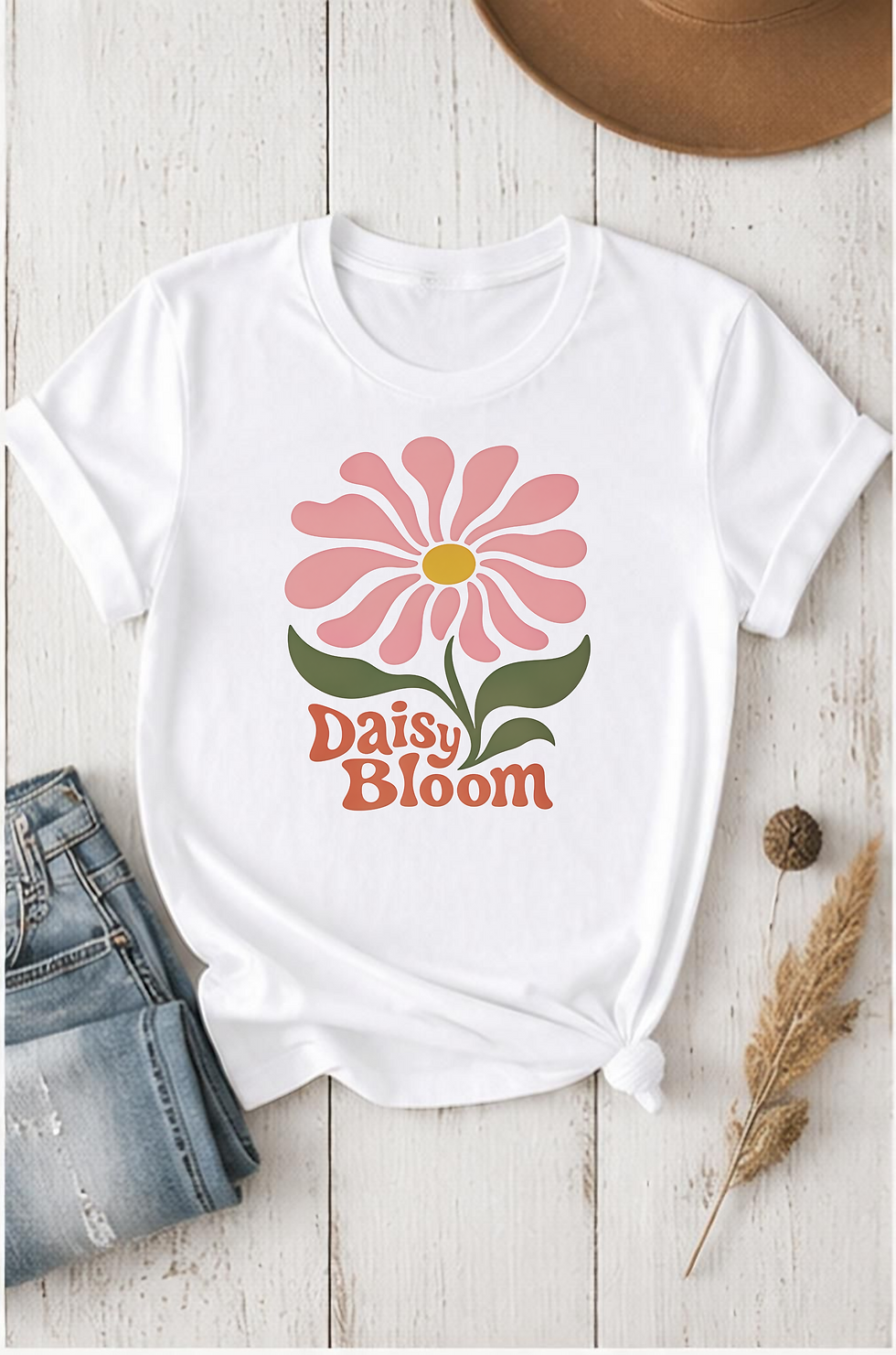 Thumbnail: Daisy Bloom Retro Flower Tee