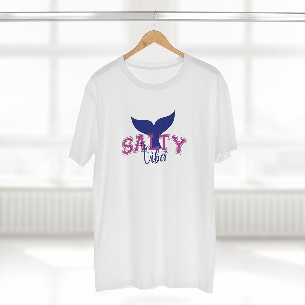 Thumbnail: Salty Vibes T‑Shirt — Whale Tail Beach Tee