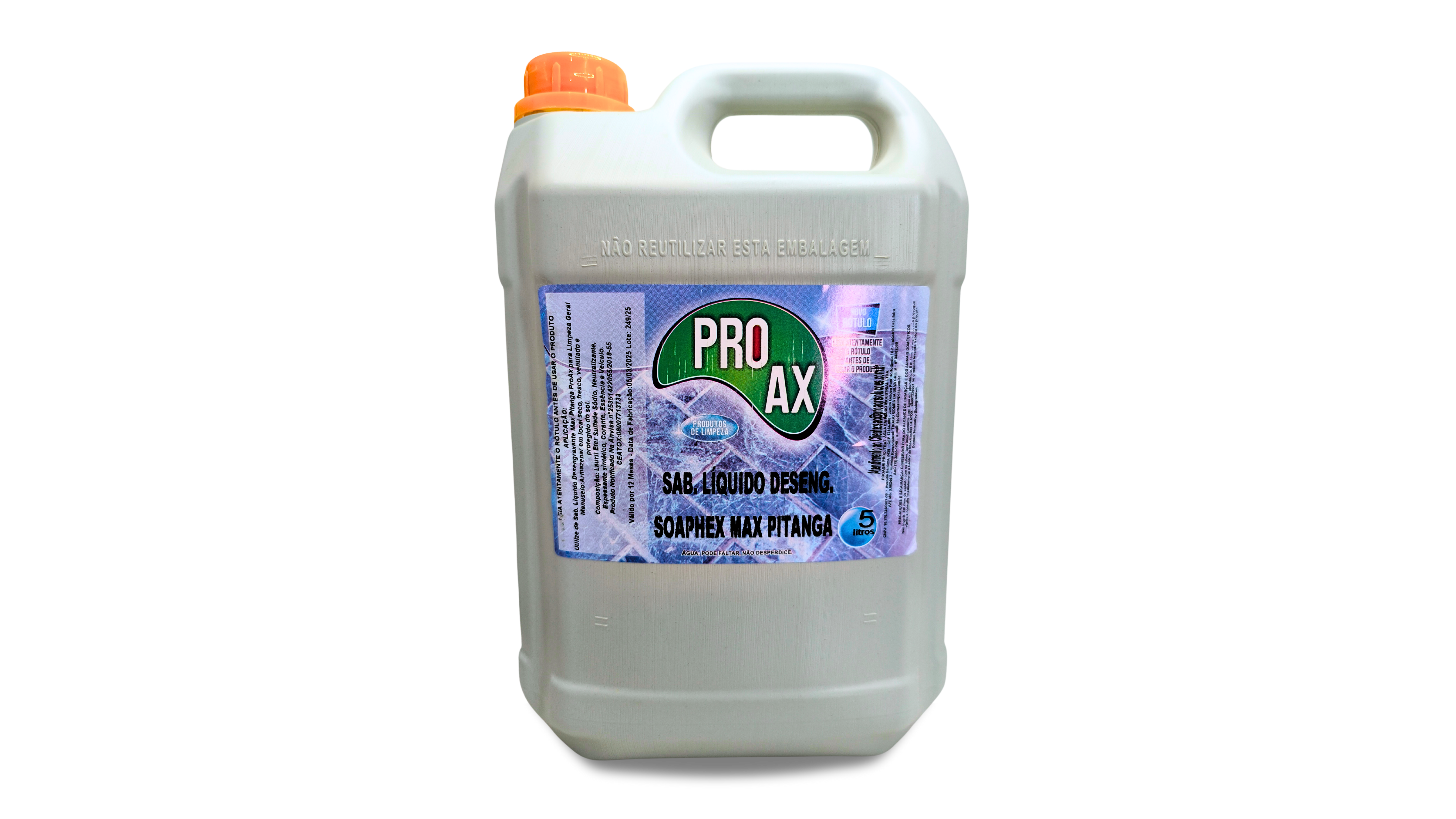 Sabonete Desengraxante Proax Maxx Pitanga 5 Litros
