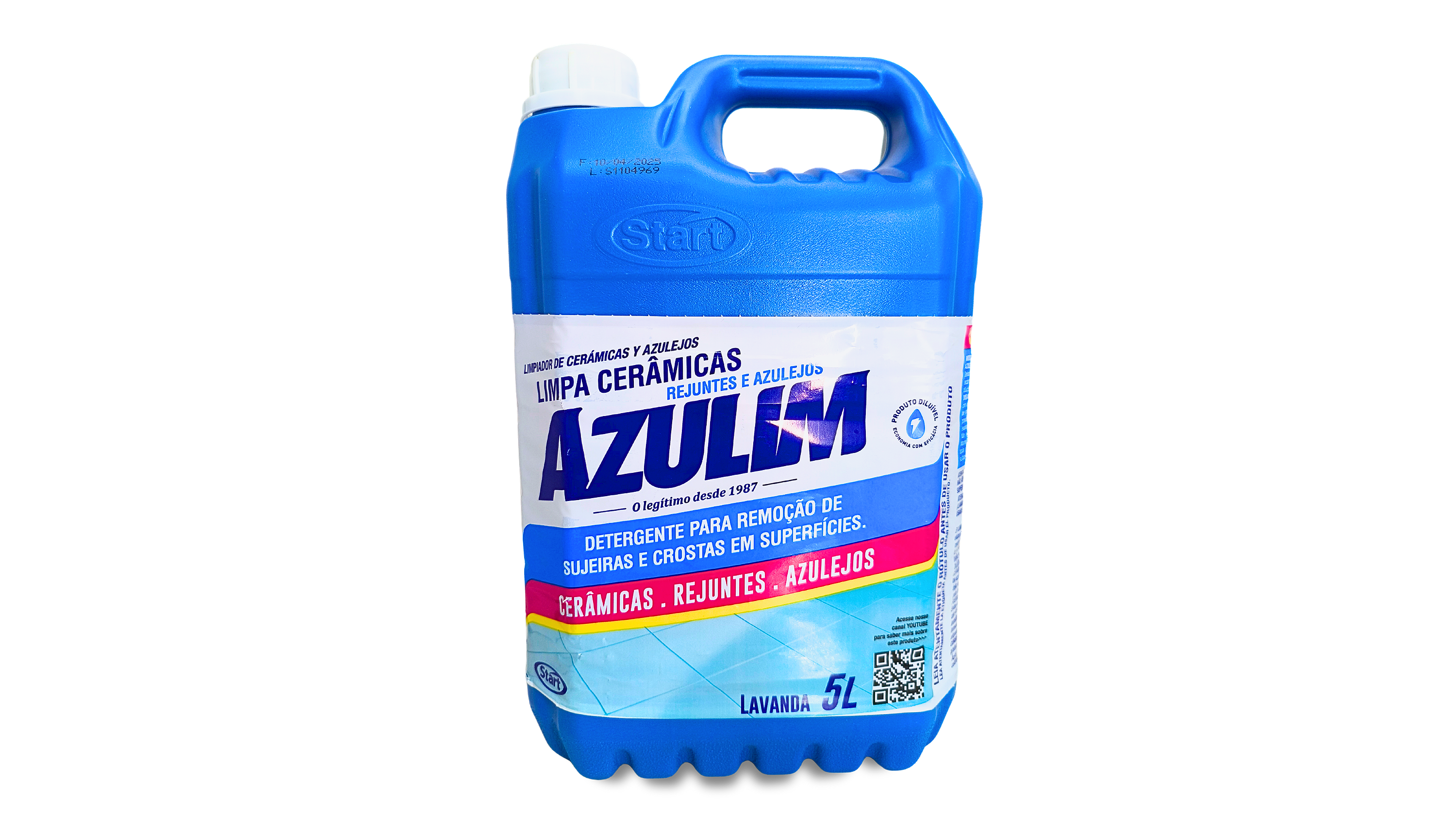 Azulim Tradicional Azulim Limpa Piso-Cerâmica-Rejunte Start 5 Litros