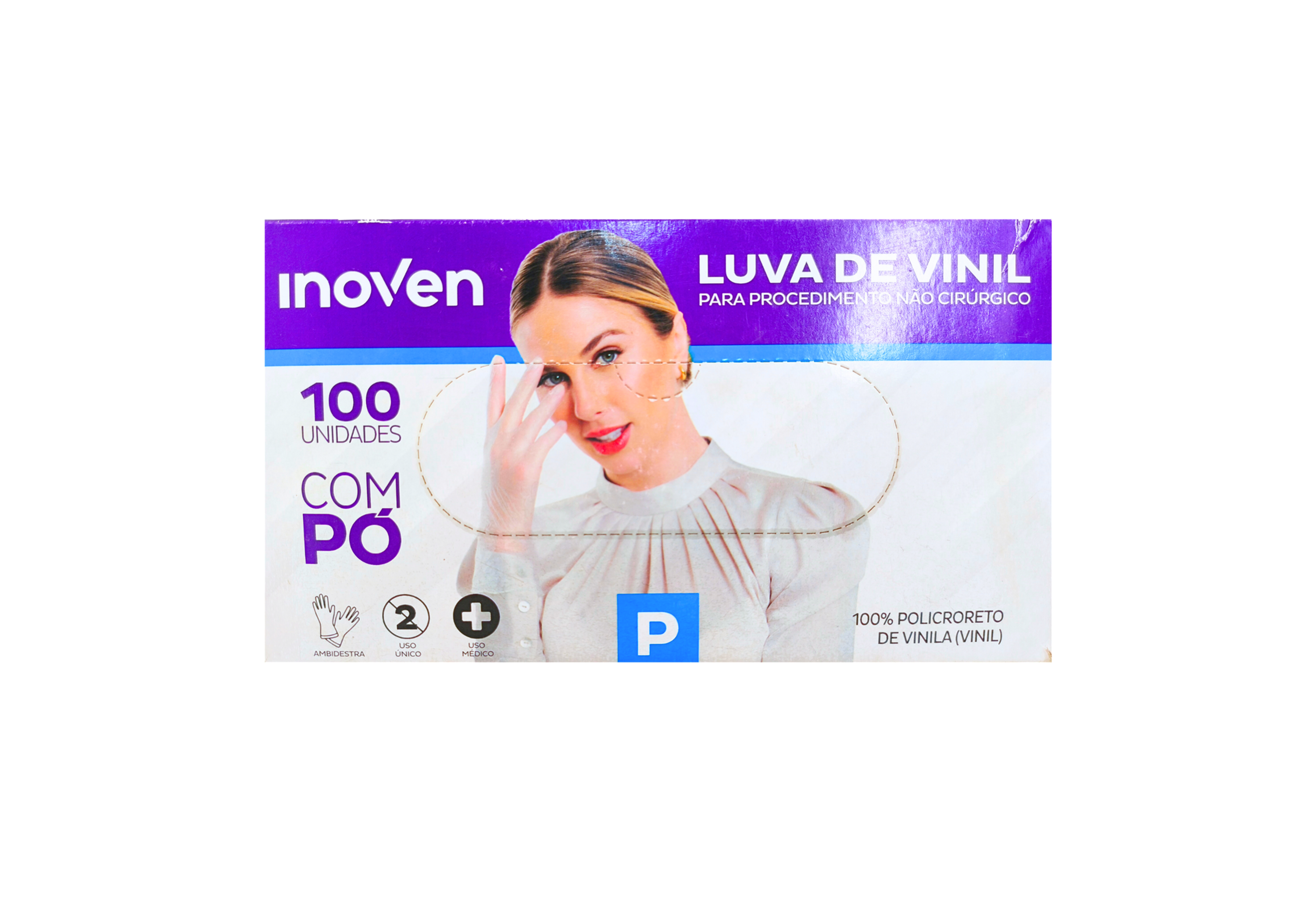 Luva Vinil C/ Amido Inoven P