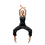 Thumbnail: 0403PT Black Lady's Warm-up Unitard Grishko