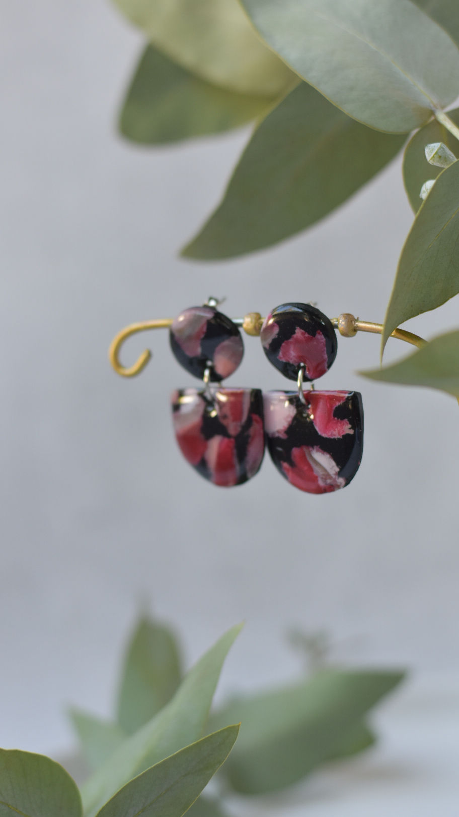 Miniatura: Caravanas Rose Semicírculo 