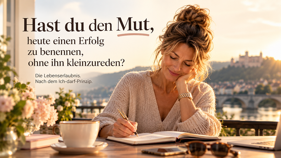 Ich darf erfolgreich sein und meine Erfolge benennen