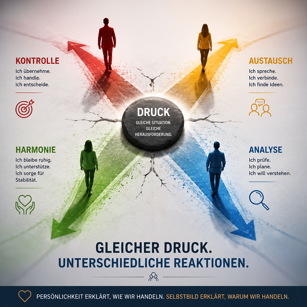 Menschen reagieren unterschiedlich auf Stress