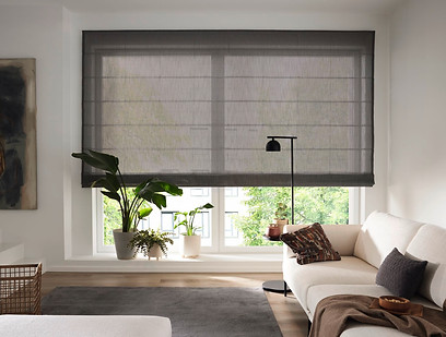Raffrollo im Wohnzimmer